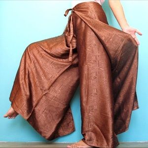 Silk Wrap Pants - double sided